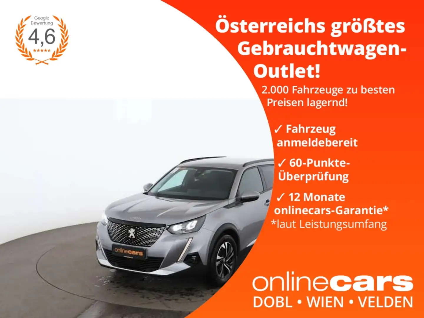 Peugeot 2008 1.2 PureTech 130 Allure LED AHK LEDER TEMP Grau - 1