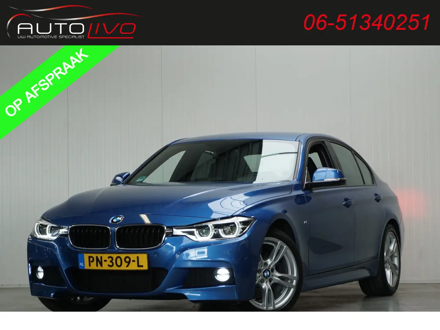 BMW 330 3-serie 330i High Executive NL AUTO! M-SPORT XENON Bleu - 1