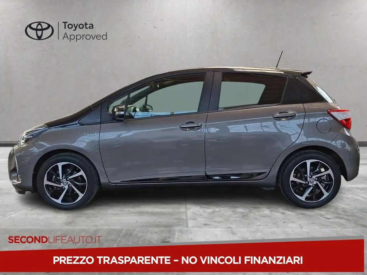 Toyota Yaris 5p 1.5h Lounge Blue Grigio - 2