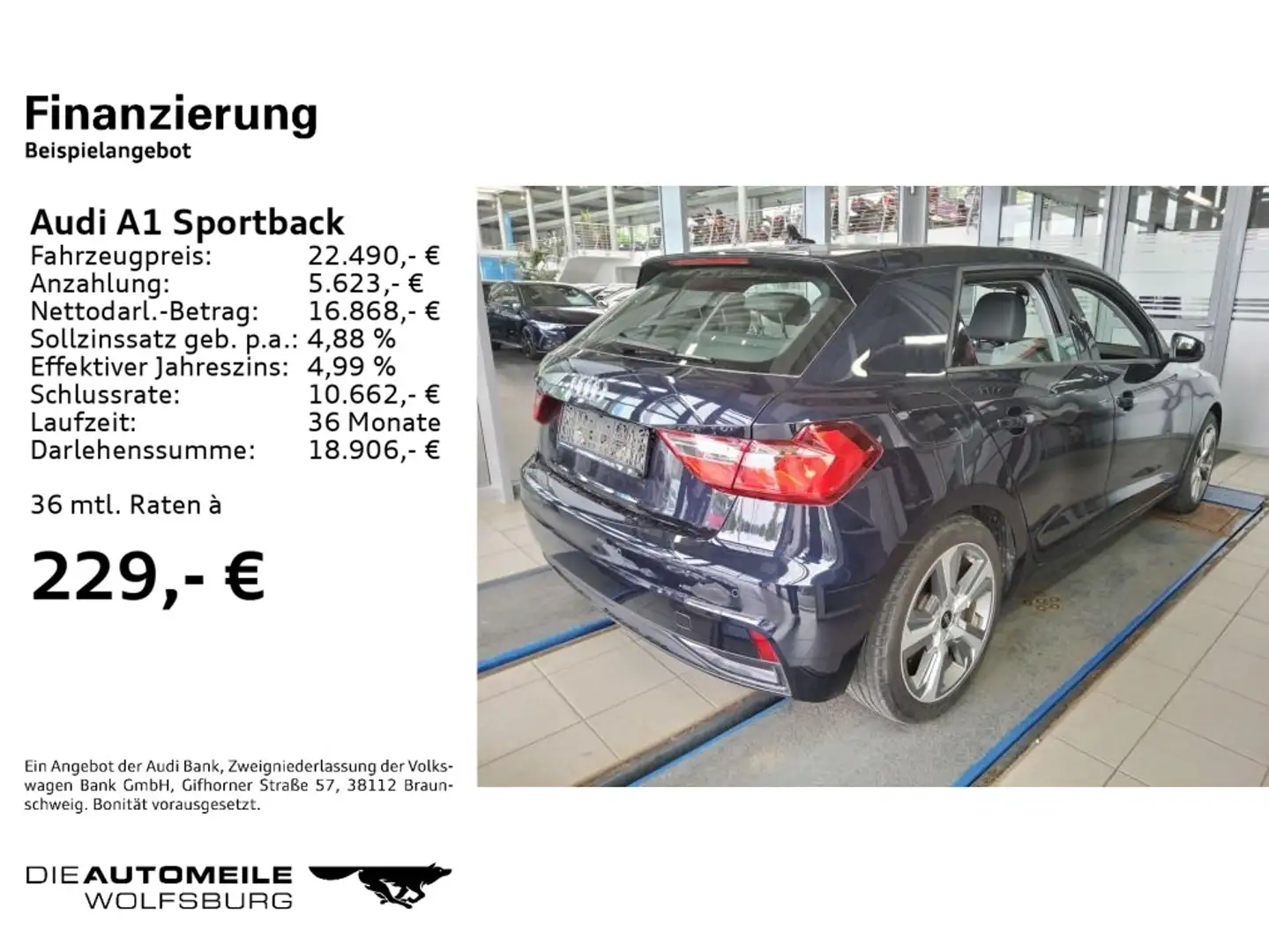 Audi A1 35 TFSI S-tronic advanced LED/Einpa Bleu - 2