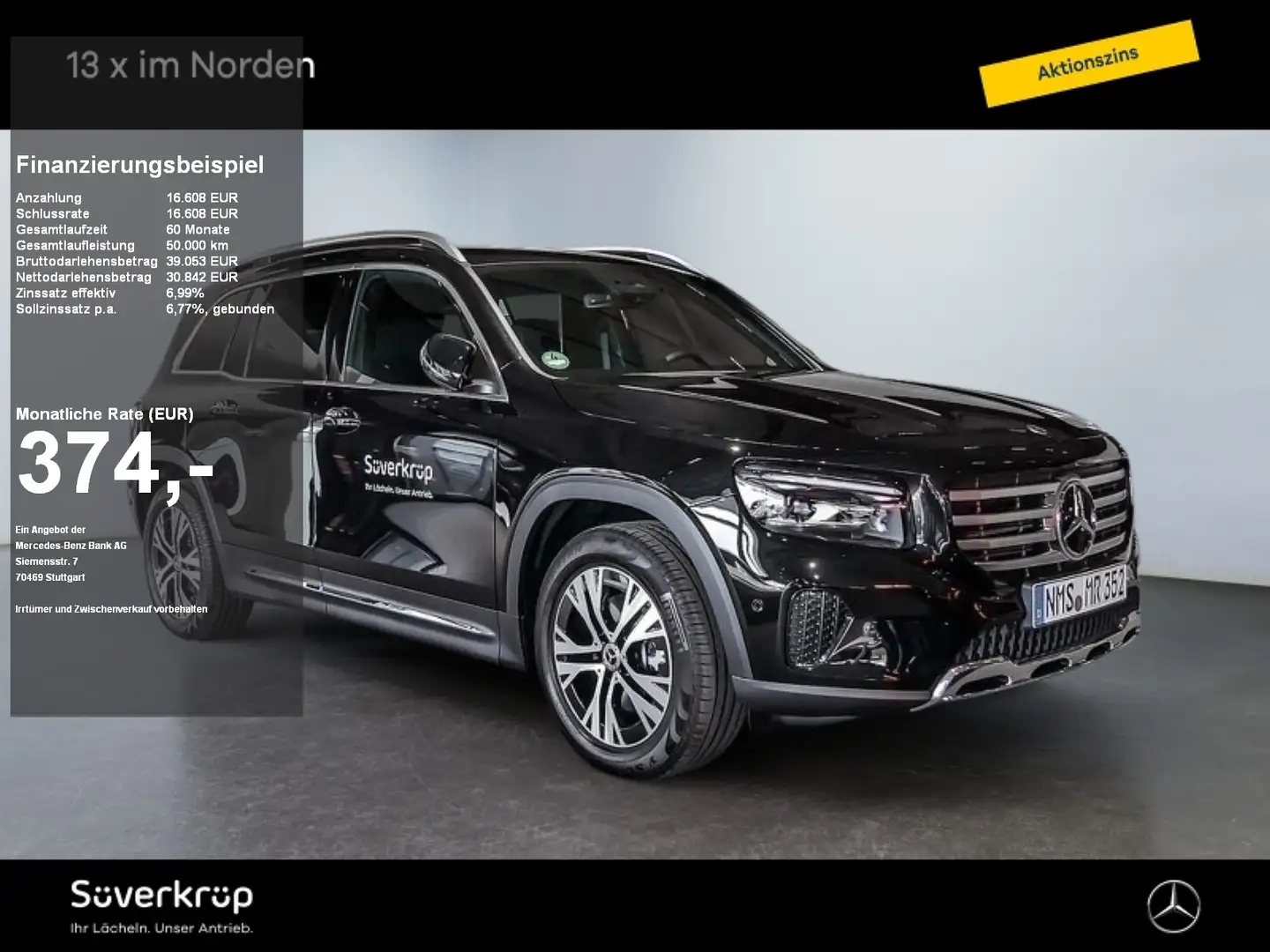 Mercedes-Benz GLB 200 d PROGRESSIVE SPUR AHK DISTR KAMERA PDC Negro - 1