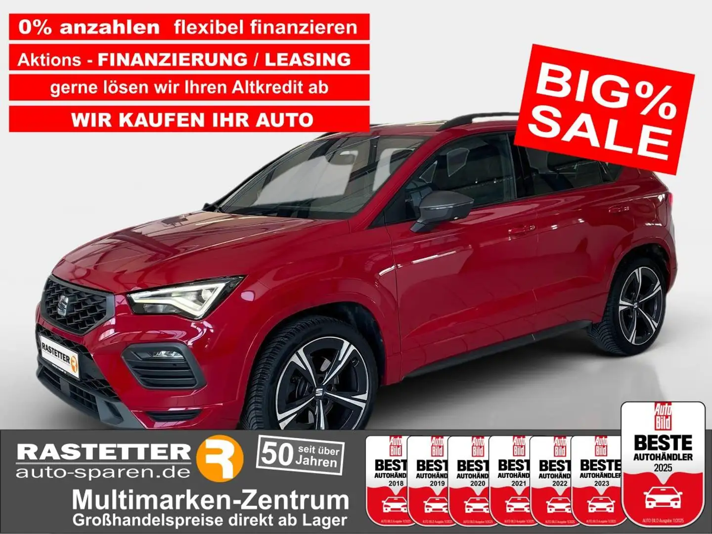 SEAT Ateca FR TSI DSG 4Drive PanoSD+19Z+360+eHeckkl+Beats+AHK Rot - 1