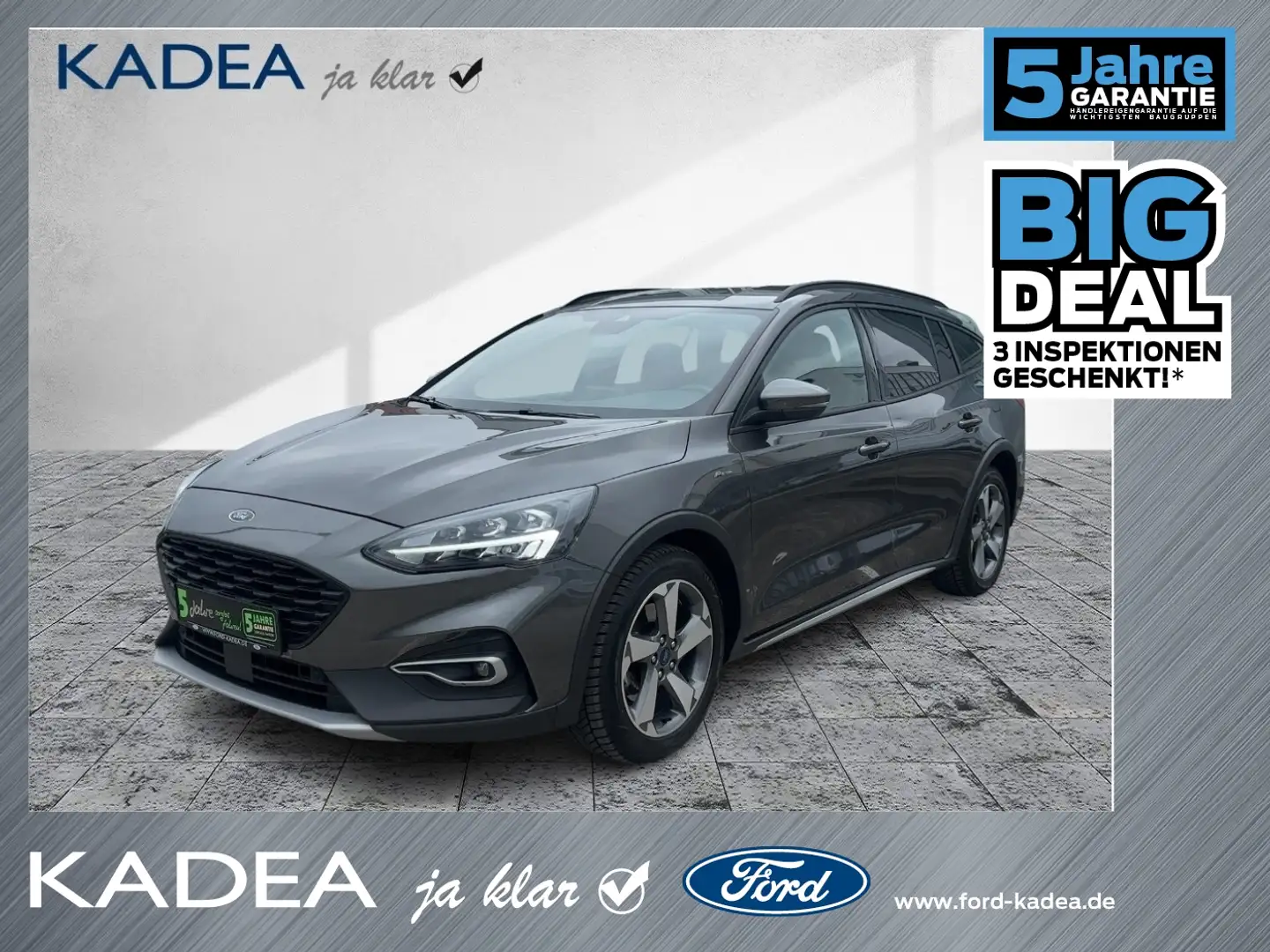 Ford Focus Turnier Active X el.Heck*LED*CAM*CarPlay Šedá - 1