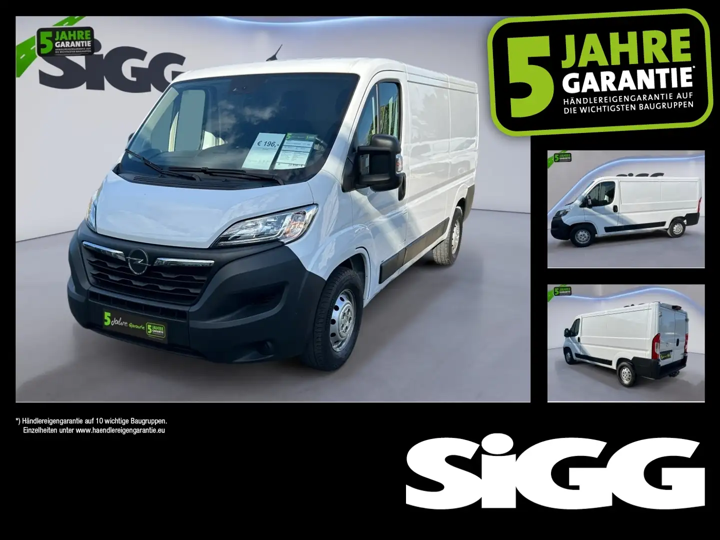 Opel Movano C 2.2 Diesel L2H1 Navi, Rückfahrkamera, Білий - 1