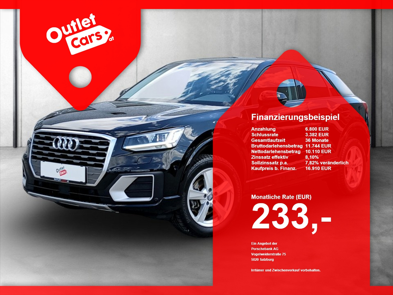 Audi Q2 1.4 TFSI sport LED+NAVI+el.Heck+LM+PDC+SHZ