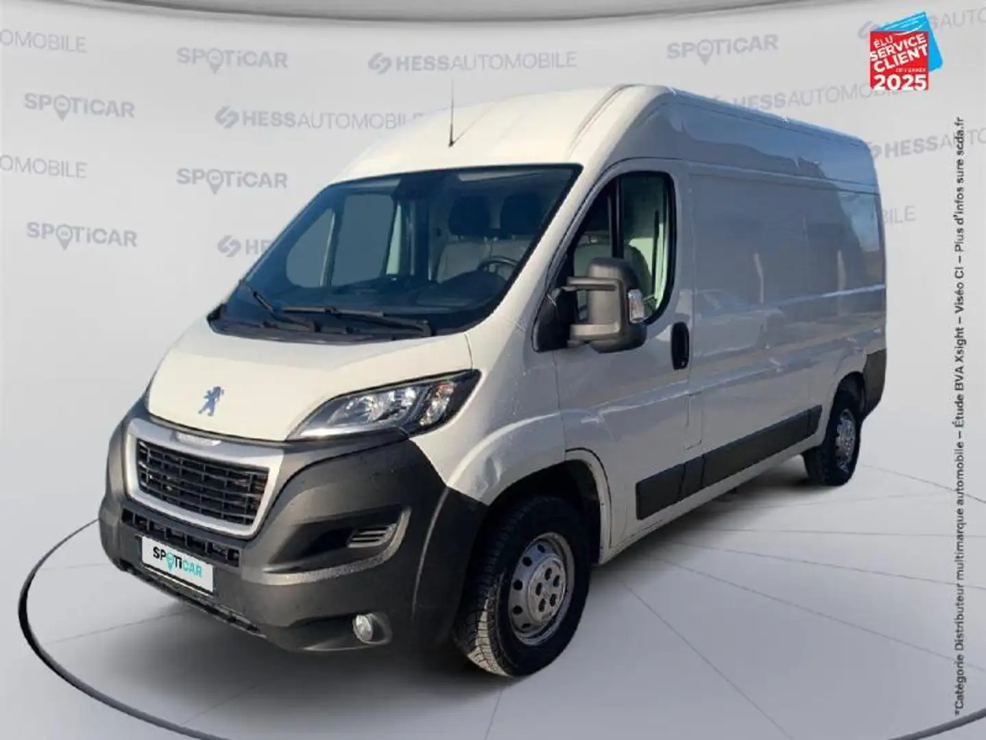 Peugeot Boxer 335 L2H2 2.2 BlueHDi S/S 120ch Asphalt Blanc - 1