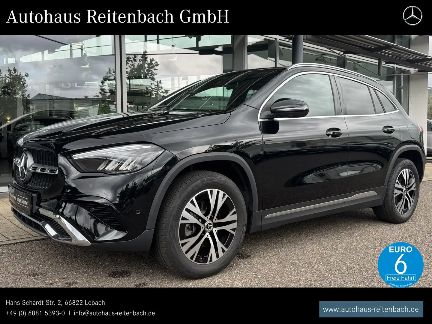 Mercedes-Benz GLA 180 GLA180 PROGRESSIVE+PANO+360 TOTW+LENK&SITZH+MEMO Zwart - 1