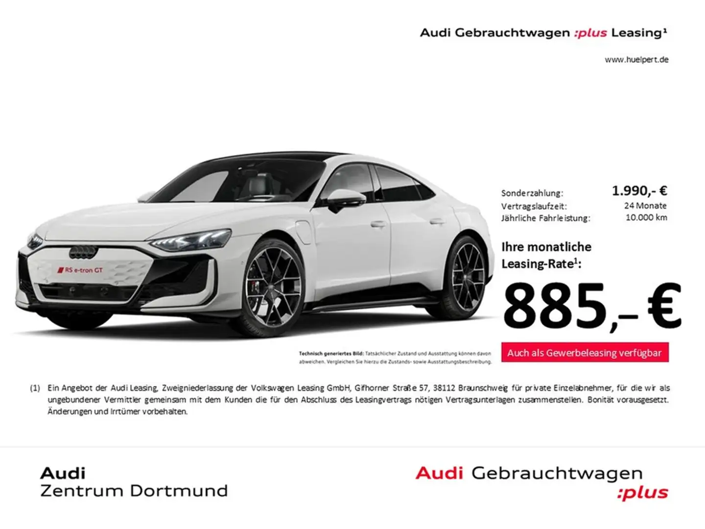 Audi RS e-tron GT quattro PANO B&O 360°CAM ACC LM21 Weiß - 1