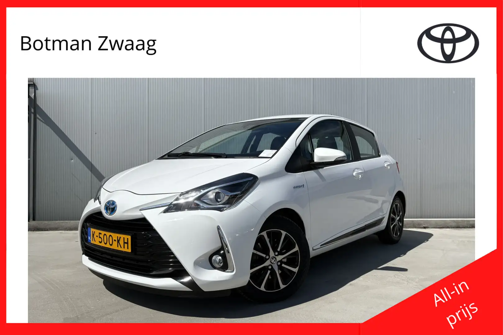 Toyota Yaris 1.5 Hybrid Design Sport Limited Automaat | Achteru Wit - 1