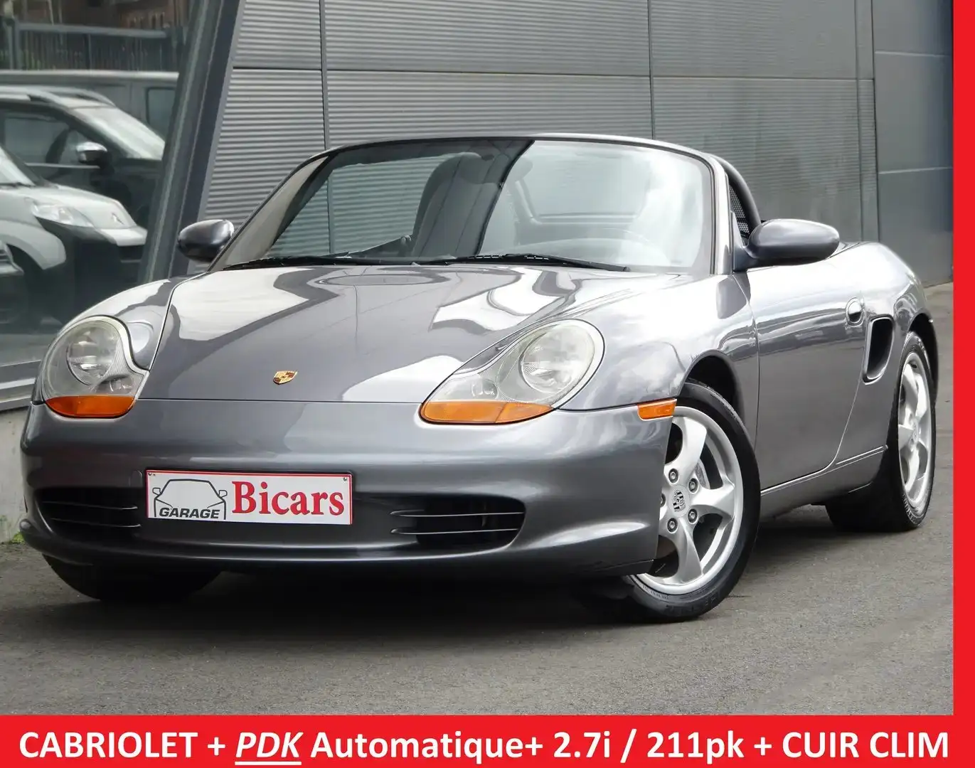 Porsche Boxster 2.7i ✅Tiptronic S ⚡️Automatique + Cuir + Cli Gris - 1