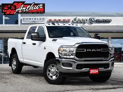 White 2024 RAM 2500 Pickup Truck Four-Wheel Drive Automatic