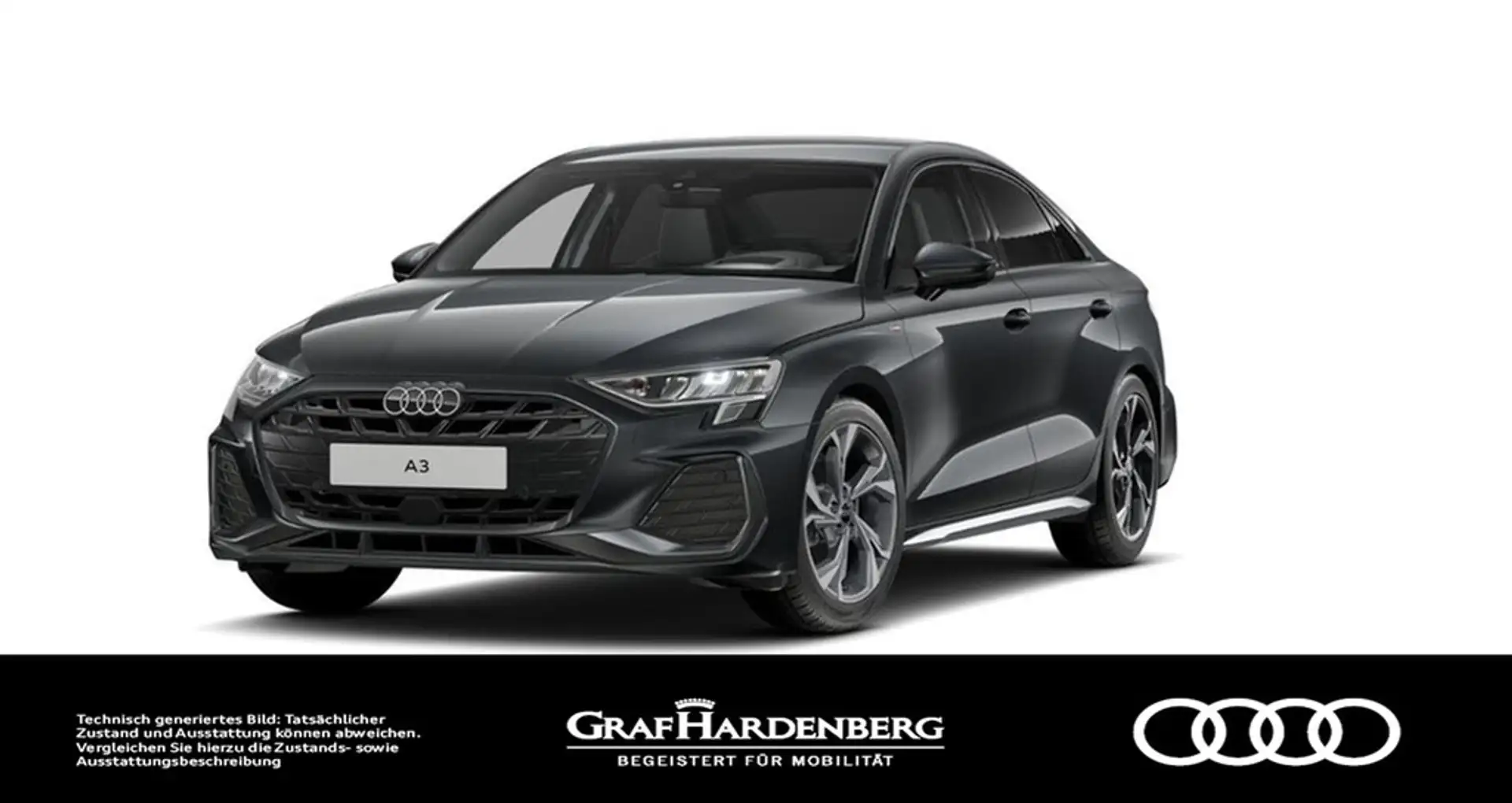 Audi A3 Lim. 35 TFSI S line Virt.Cockpit Navi HuD AHK Gris - 1