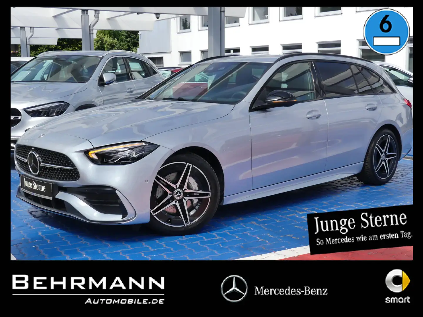 Mercedes-Benz C 200 C 200 T AMG +Distronic+R-Kamera+LED-Scheinw+AHK Silber - 1
