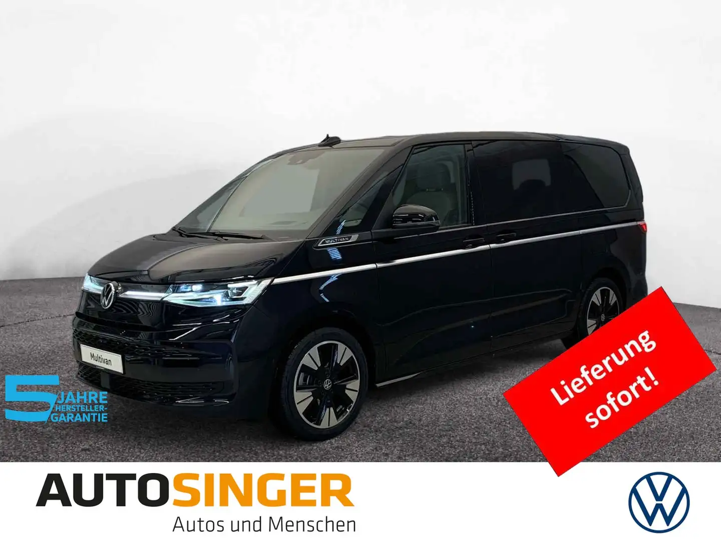 Volkswagen T7 Multivan Style TSI LANG LÜ STDHZ*PANO*HUD Schwarz - 1