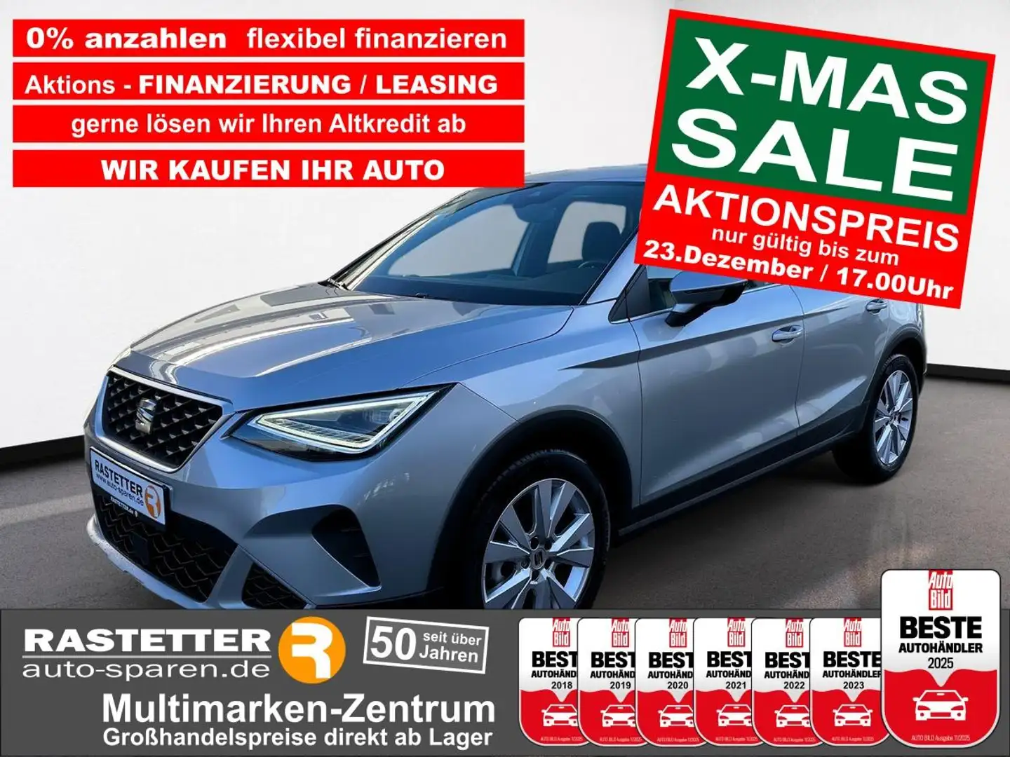 SEAT Arona TSI Xperience Pro+Komfort+Navi+Winter+PDC+Klimaaut Grau - 1