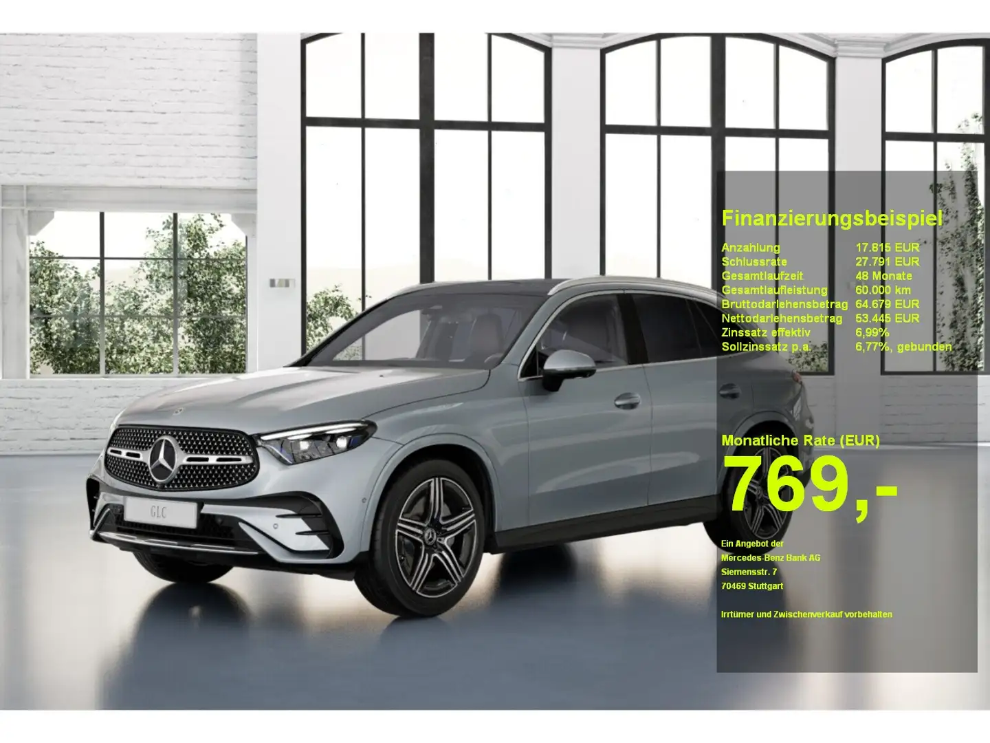 Mercedes-Benz GLC 220 d 4M #AMG #PANO-SD #DIGITAL LIGHT #AHK Argent - 1