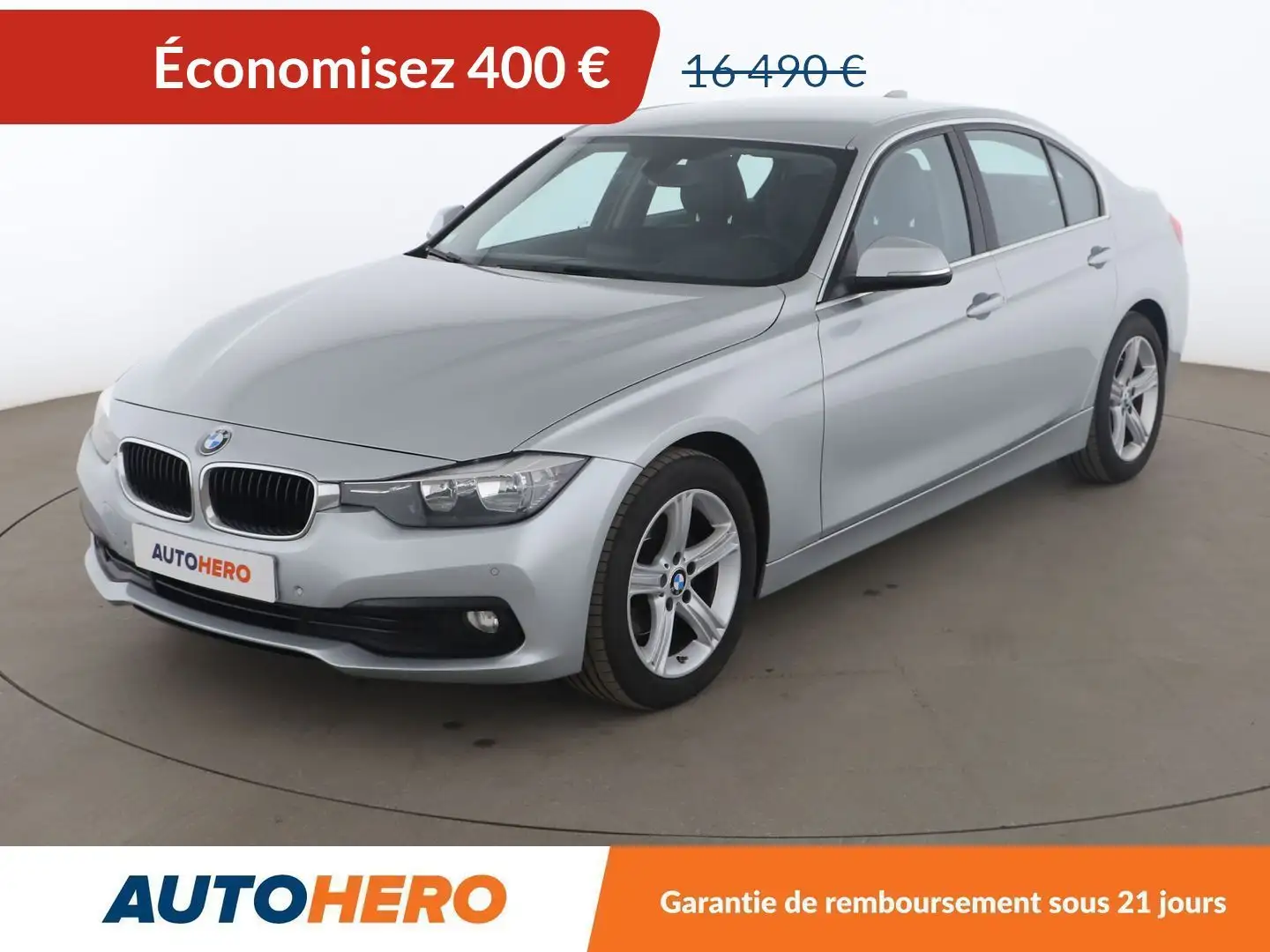 BMW 318 318d Lounge BVA8 Gris - 1