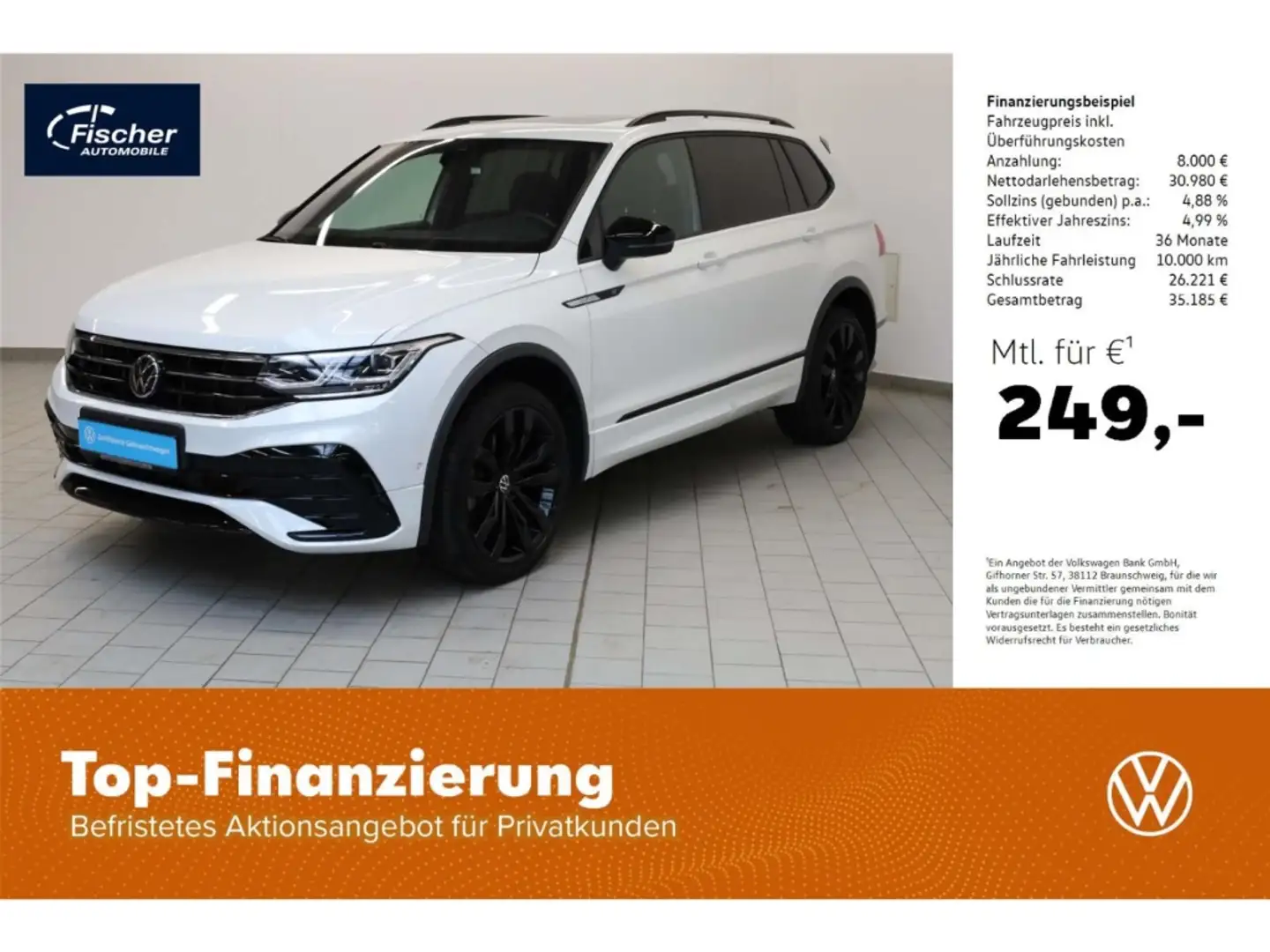 Volkswagen Tiguan Allspace 2.0 TDI 4Motion R-Line Weiß - 1