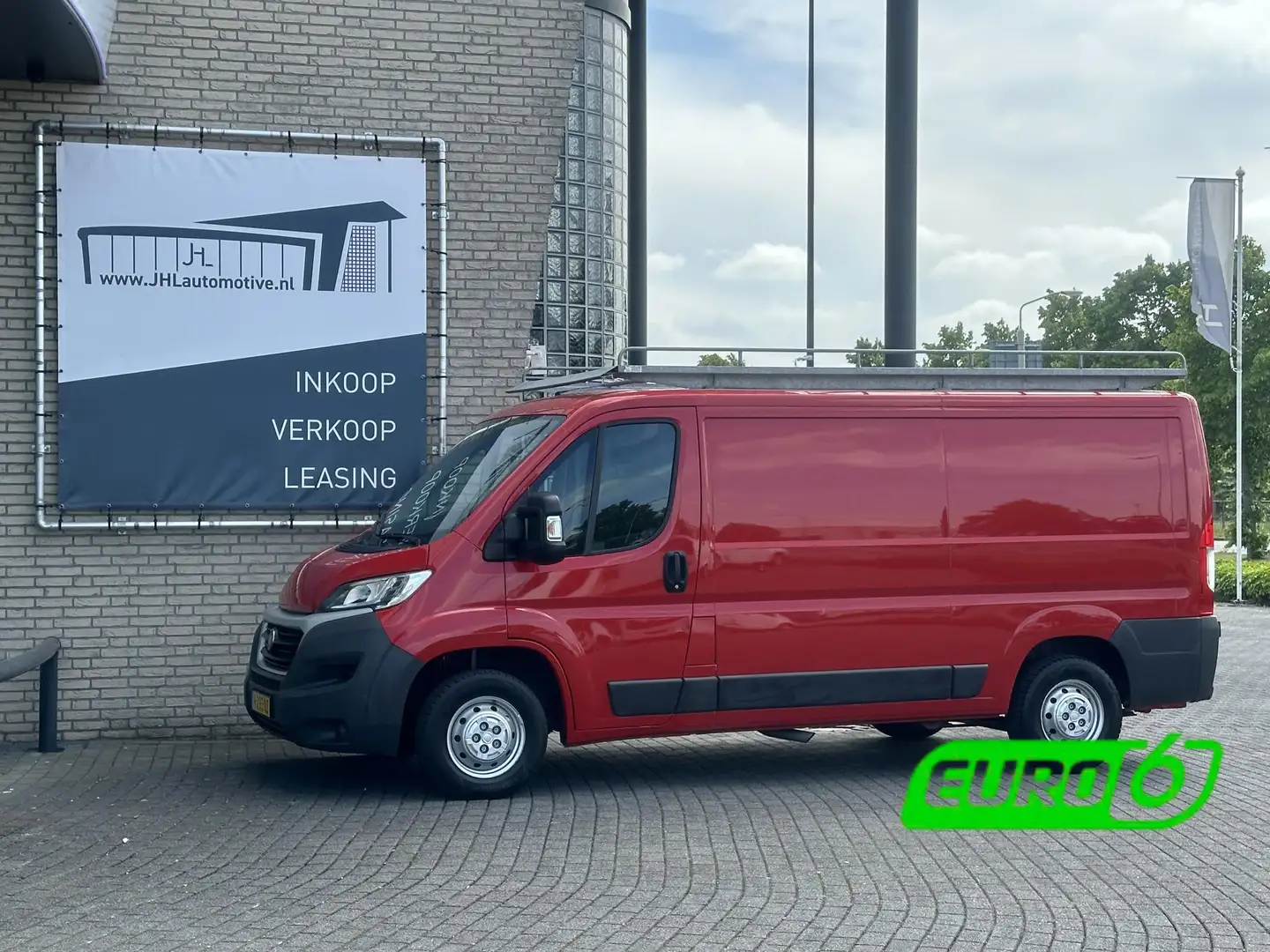 Fiat Ducato 30 2.3 MultiJet L2H1*A/C*HAAK*IMPERIAAL*TEL*3PERS* Rood - 1