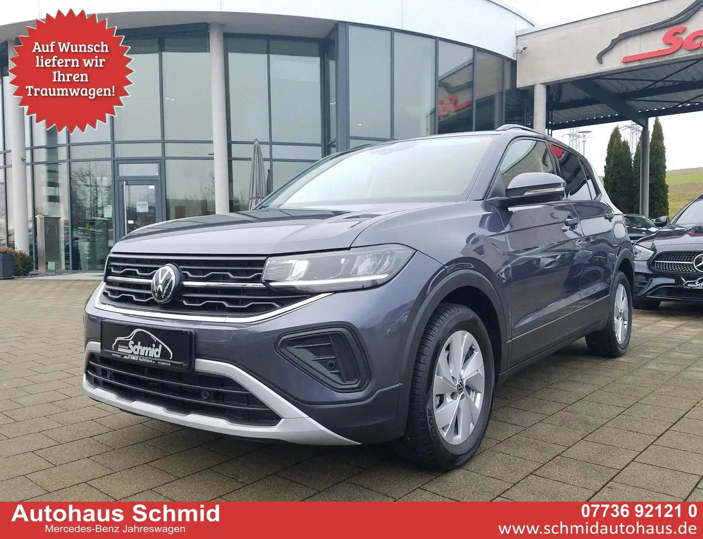 Volkswagen T-Cross 1.0 TSI, Life, SHZ, Klima, App Connect, 7-DSG, ... Grau - 1