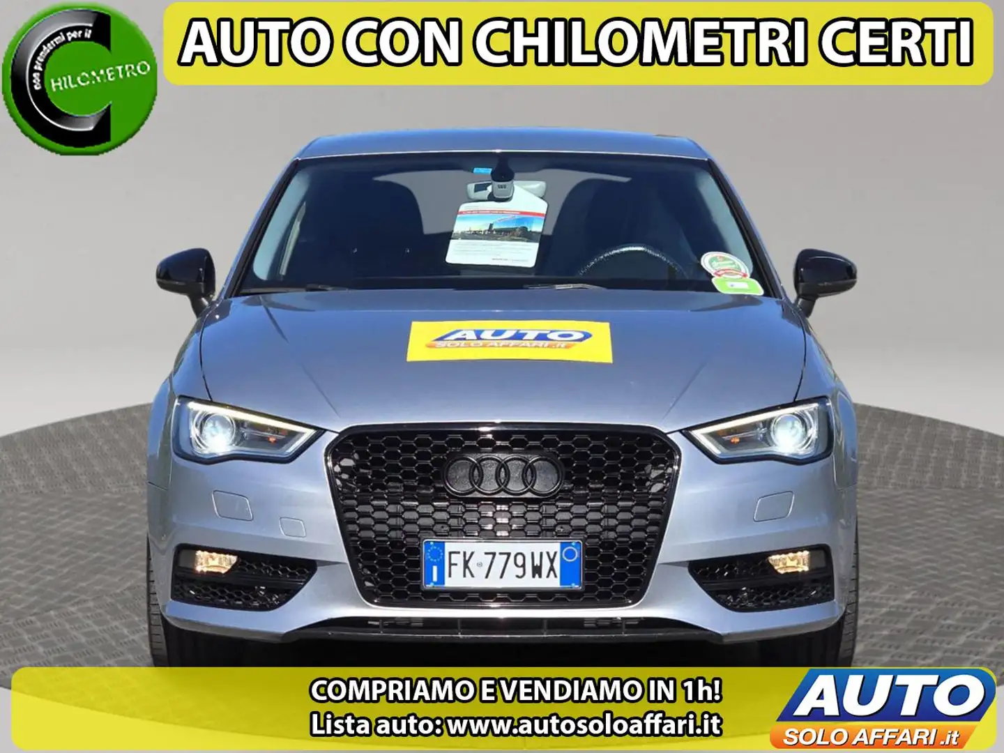 Audi A3 1.6 TDI EU6B 3P AUTOMATICA/NEOPATENTATI/TASSO 0 Grigio - 2