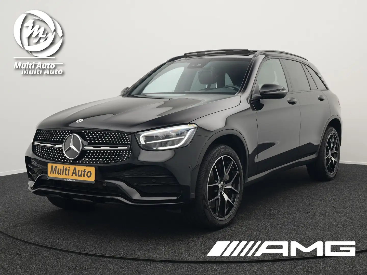 Mercedes-Benz GLC 300 300e 4MATIC AMG Night Plug In Hybrid 320pk PHEV | Negro - 1