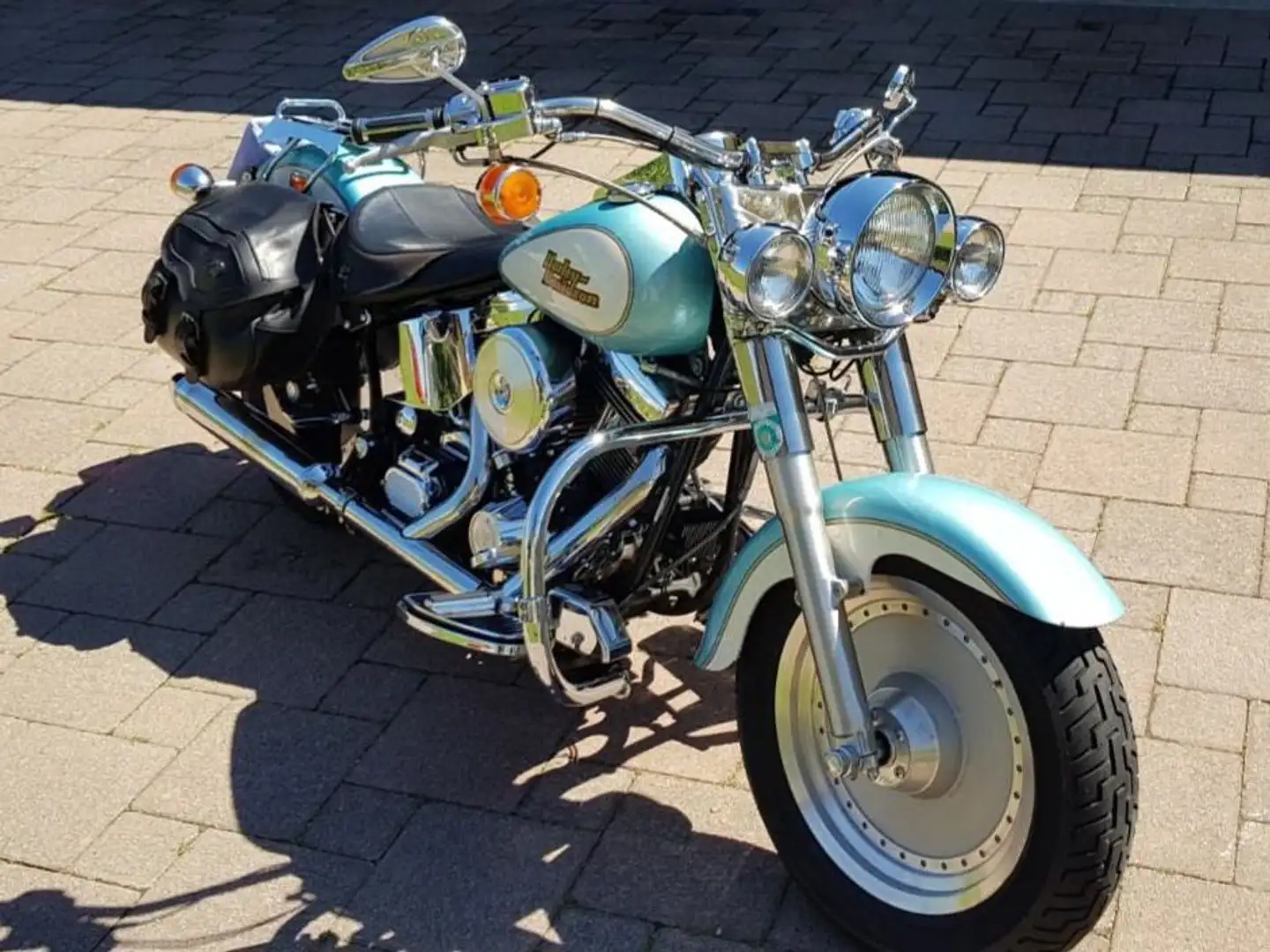 Harley-Davidson Fat Boy Yeşil - 1