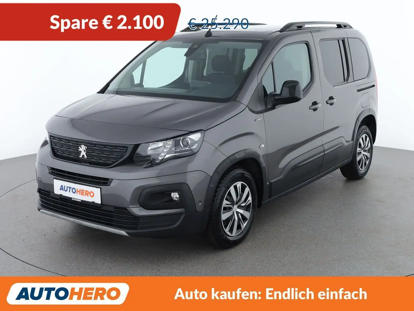 Peugeot Rifter 1.5 Blue-HDi GT Line Grau - 1