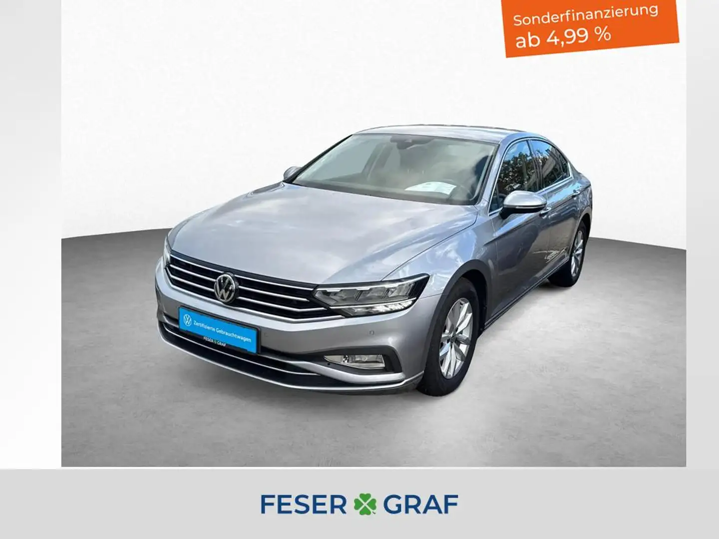 Volkswagen Passat Lim. BUSINESS 2.0 TDI 7-DSG AHK LED NAVI ACC KAMER Silber - 1