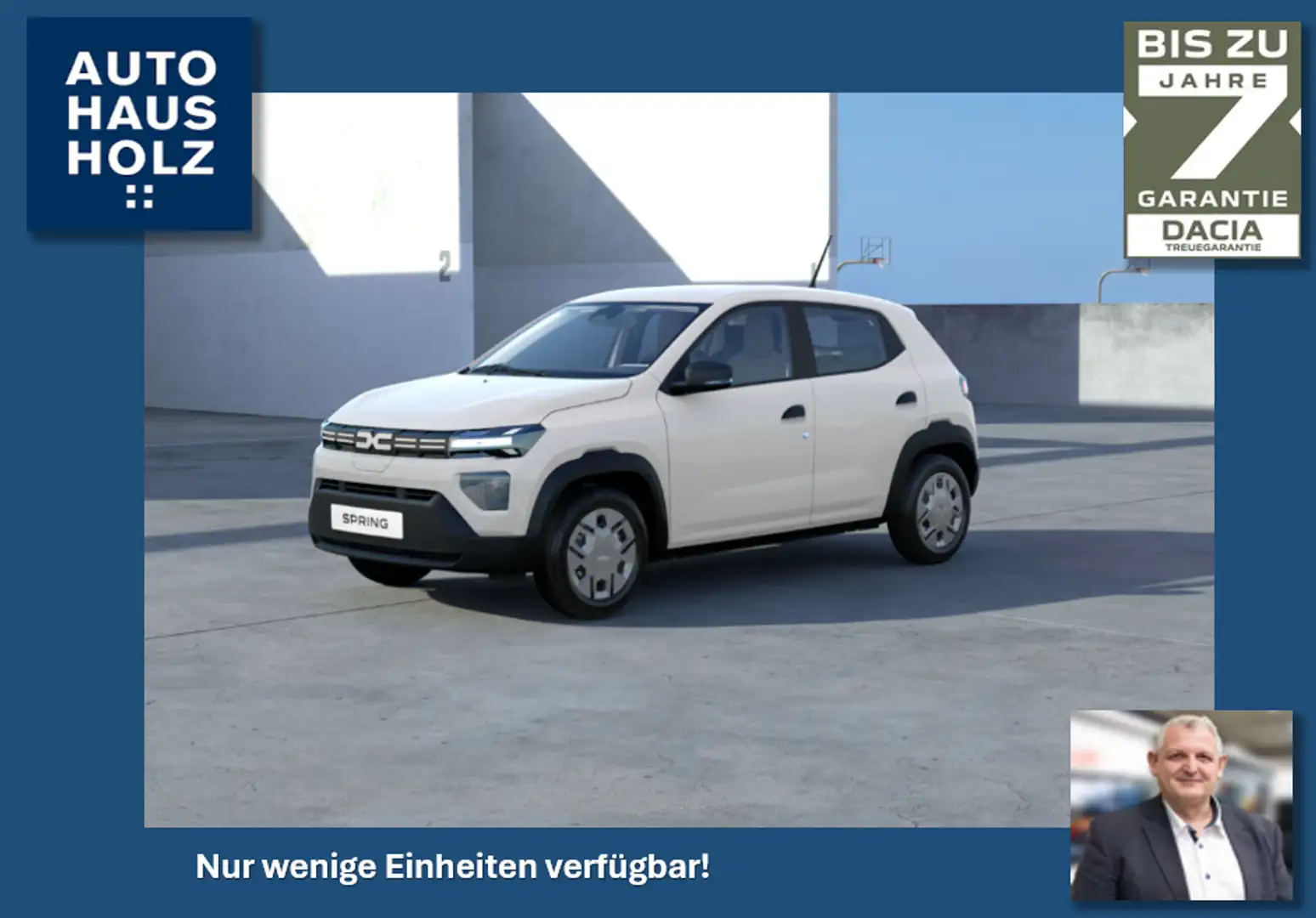 Dacia Spring Essential ELECTRIC 45 🔌🔌inkl. Überführung Weiß - 1
