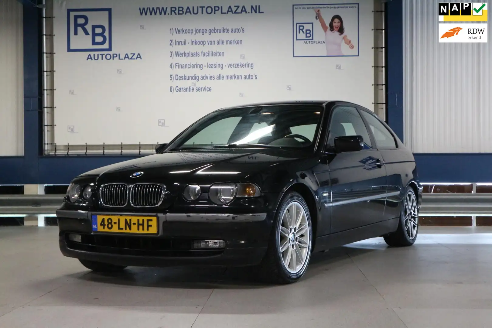BMW 325 3-serie Compact 325ti / M-SPORT / APK 3 2026 Zwart - 1