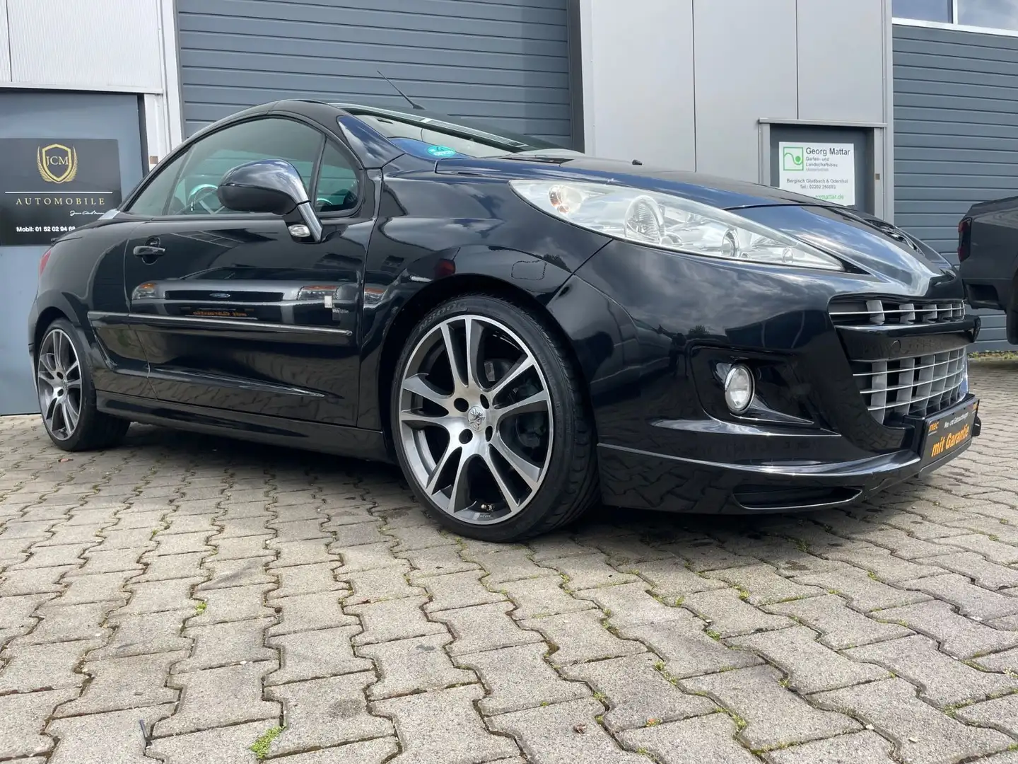 Peugeot 207 CC Platinum BLACK&WHITE  Leder 18" Alu TOP! Zwart - 1