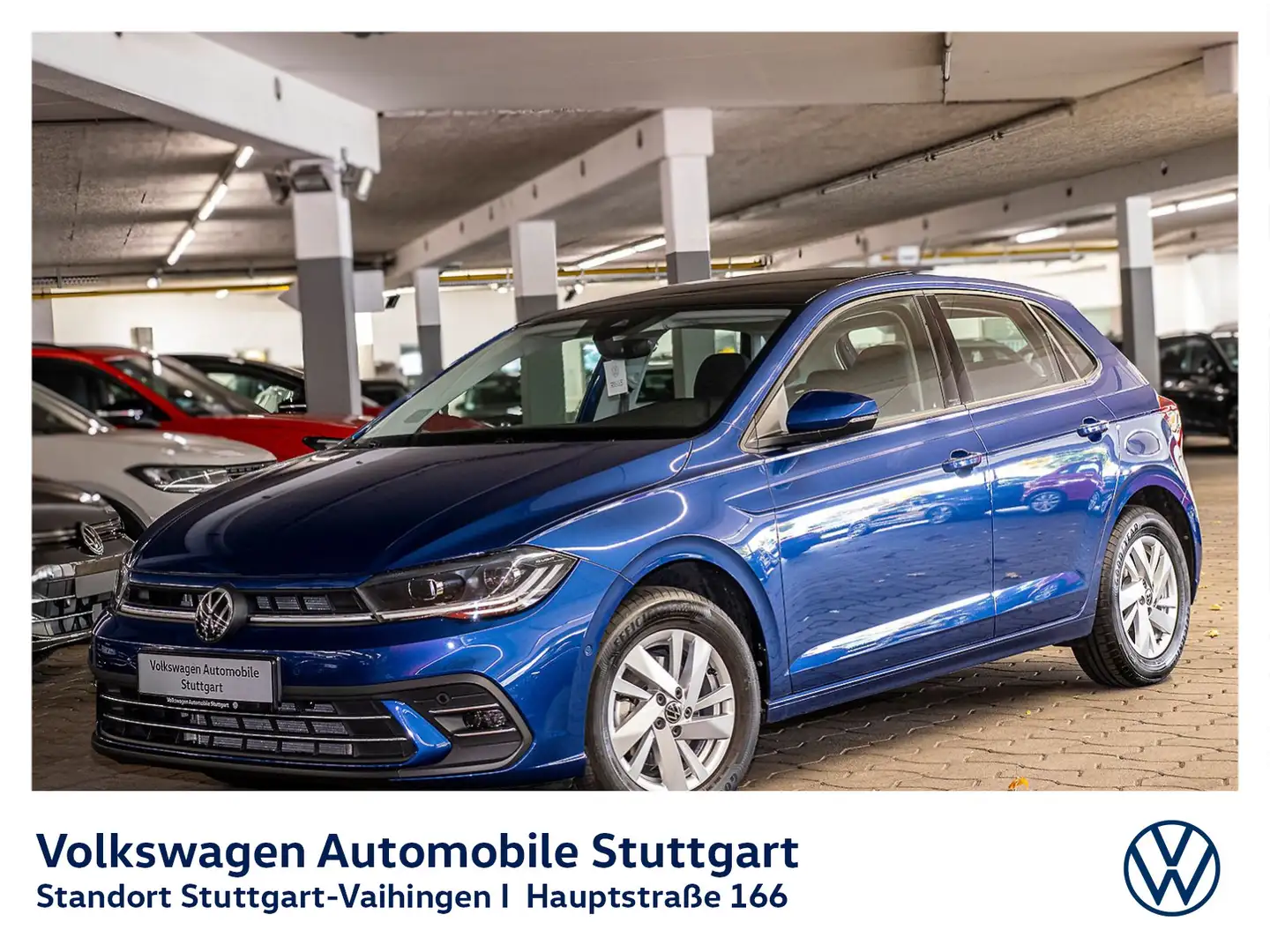 Volkswagen Polo 1.0 TSI Style SHZ Klima Naiv Kamera PANO Blau - 1