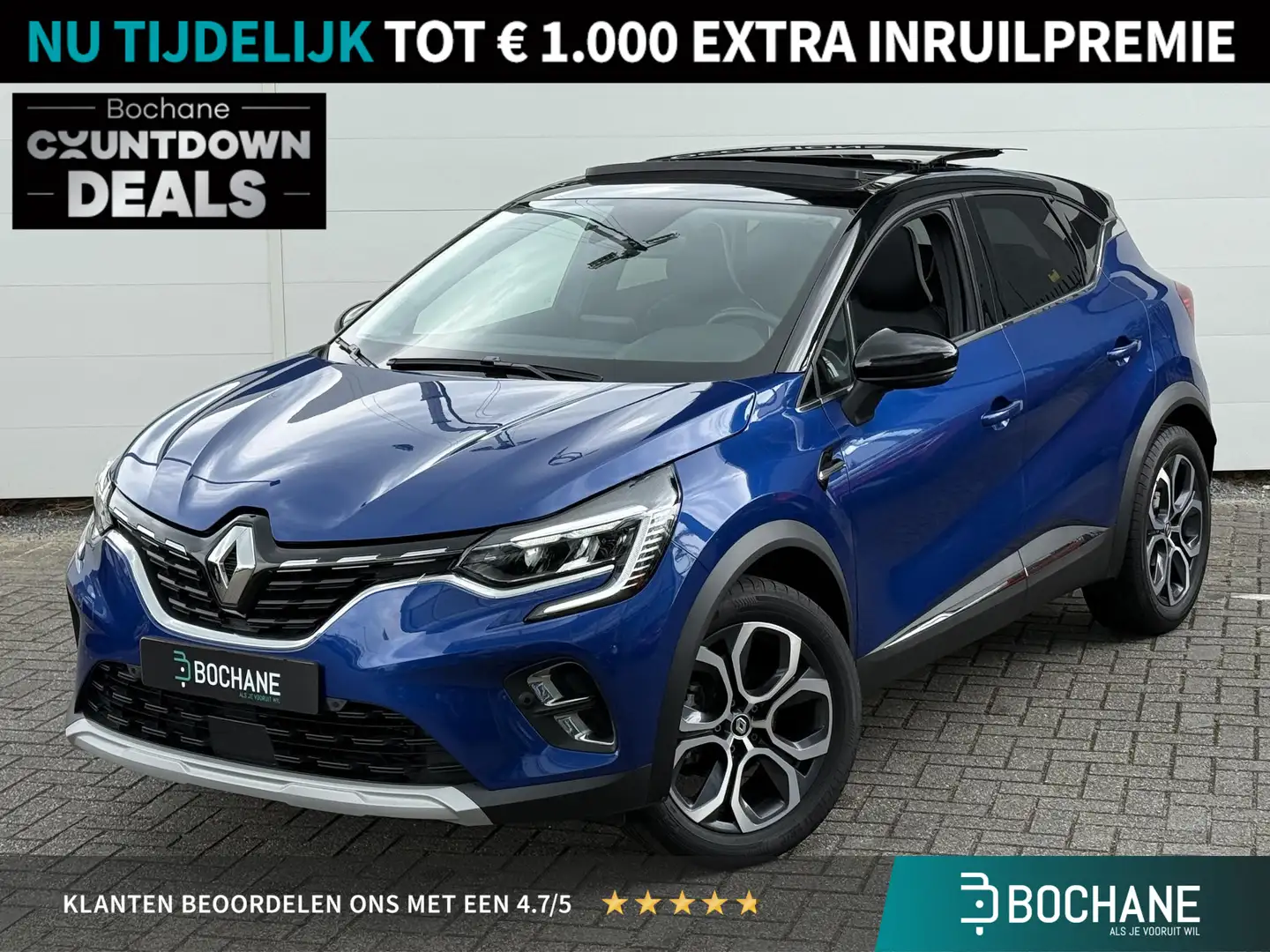Renault Captur 1.0 TCe 90 techno (Hoge instap) Panoramadak | Bose Blauw - 1
