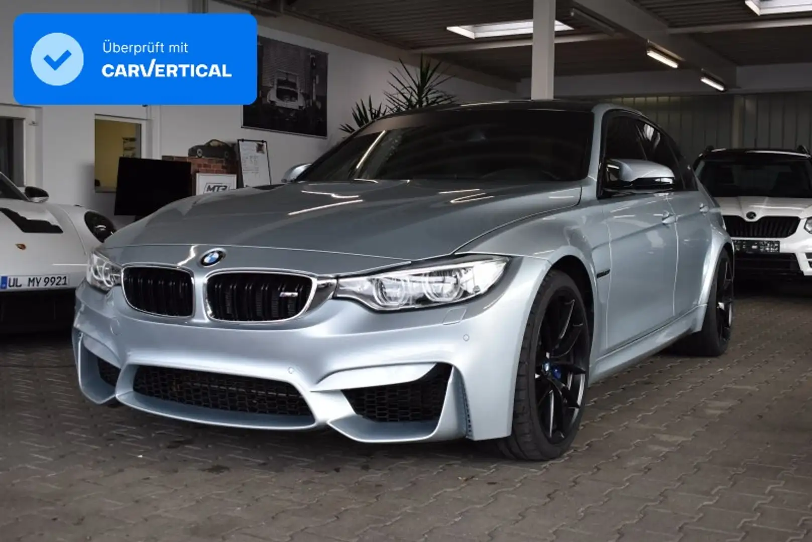 BMW M3 F80 Limousine DKG Carbondach Navi APP Argent - 1