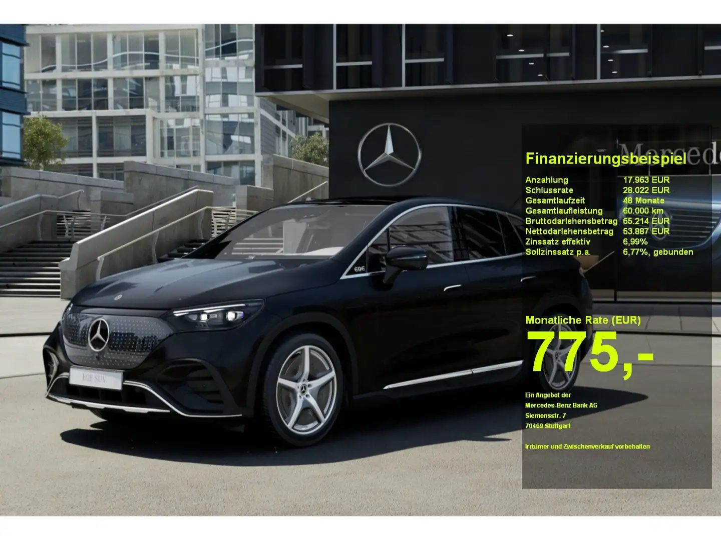 Mercedes-Benz EQE 350 4M AMG HUD Hypers. Hinterachsl. Digit.Li Schwarz - 1