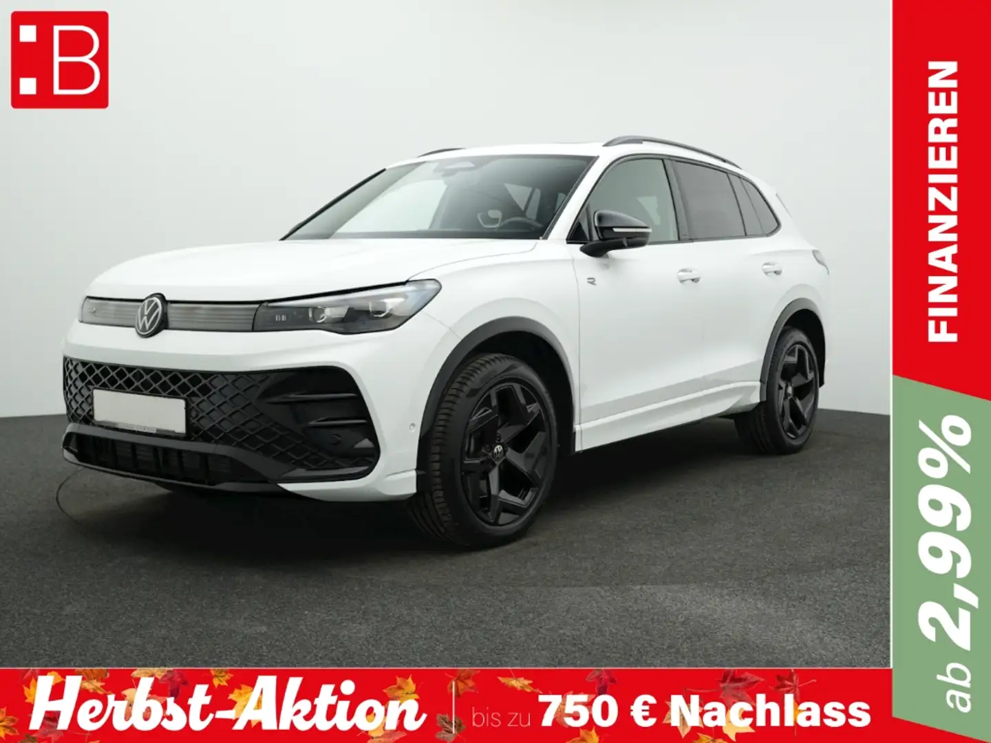 Volkswagen Tiguan 2.0 TDI DSG 4Mo. R-Line BLACK-STYLE AHK H&K ALU19 Weiß - 1