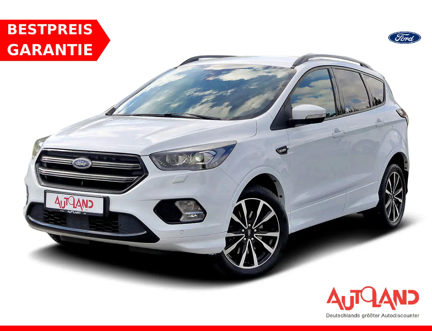 Ford Kuga 2.0 TDCi ST-Line 4x4 Navi AHK PDC Kamera Weiß - 1
