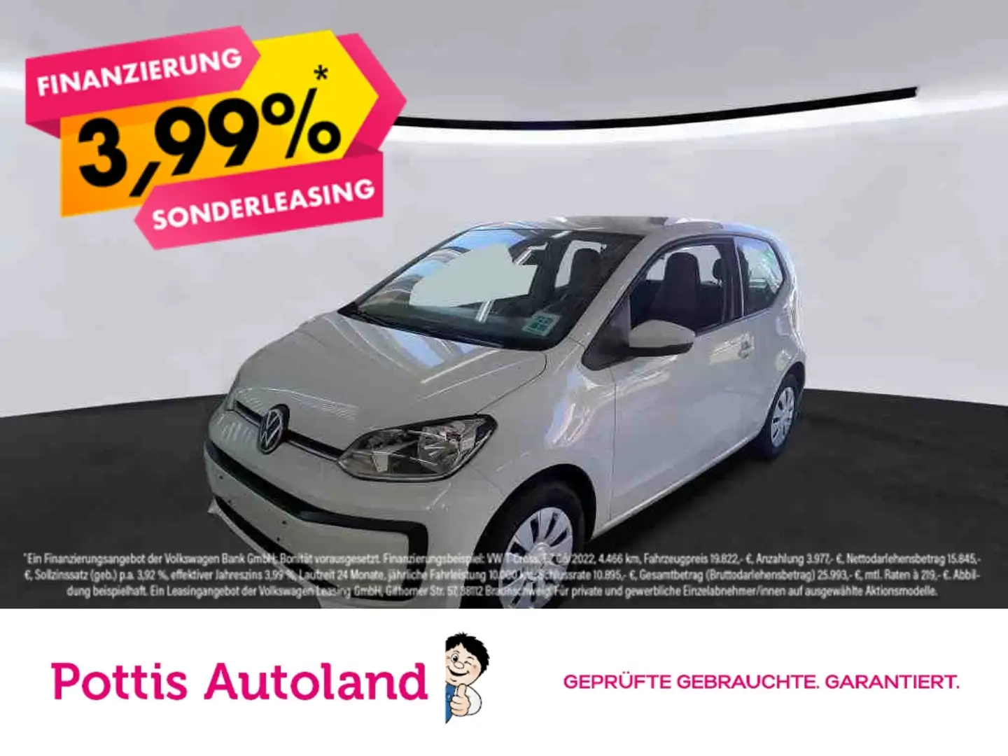 Volkswagen up! 1.0 MPI MOVE UP! KLIMA DAB+ BLUETOOTH Weiß - 1
