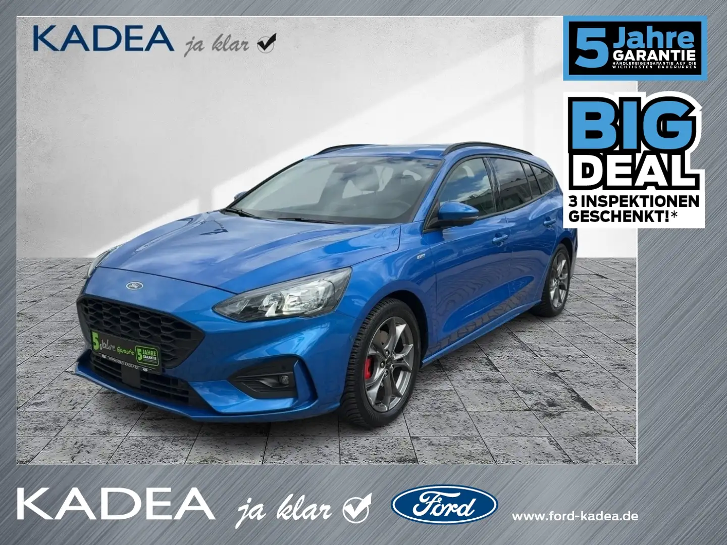 Ford Focus Turnier ST-Line X el.Heckkl.*TWA*ACC*KAM Modrá - 1