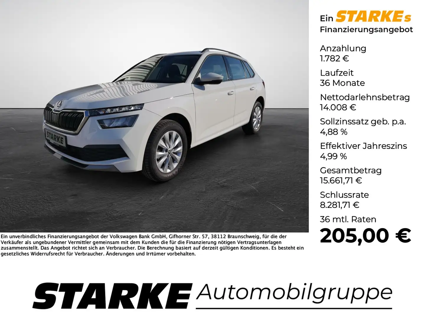 Skoda Kamiq 1.0 TSI Ambition Blanc - 1