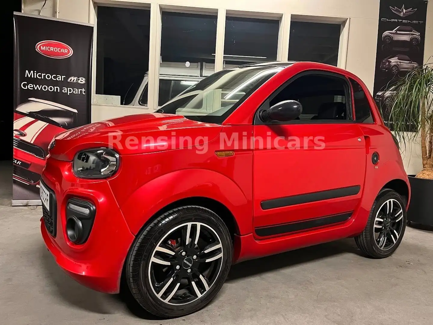 Microcar Due 8 PS RED Fiat 500 Look 8 PS Mopedauto 45 KM Roşu - 1