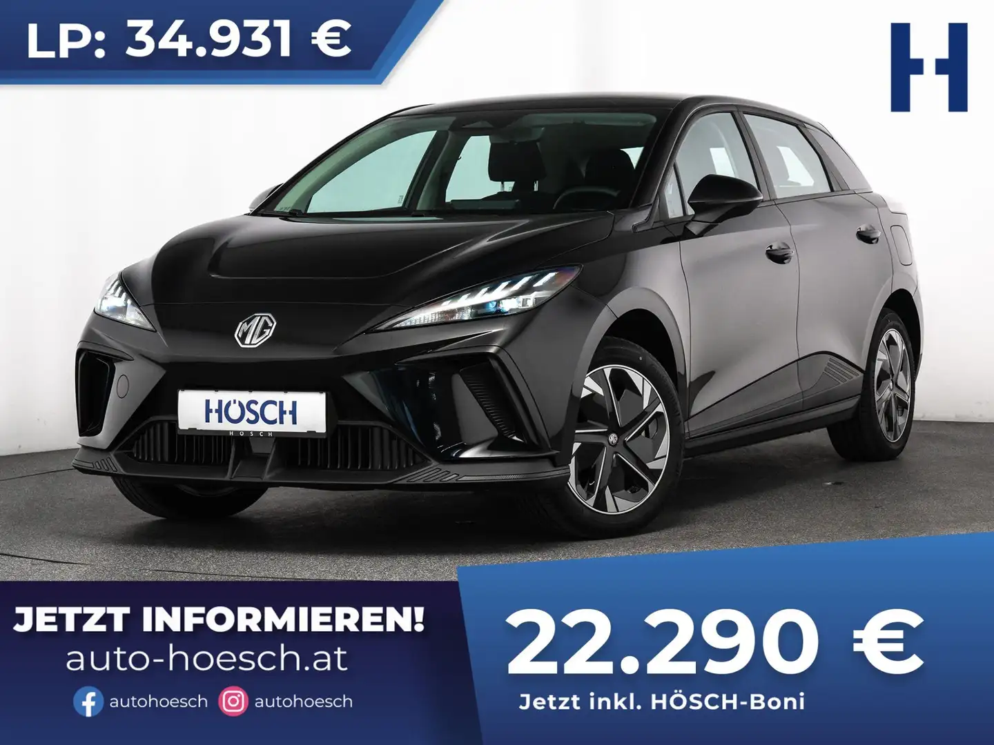 MG MG4 51KWh OHNE KILOMETER SCHNÄPPCHEN Schwarz - 1