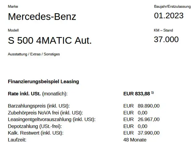 Mercedes-Benz S 500 4MATIC Aut. Ansicht 24