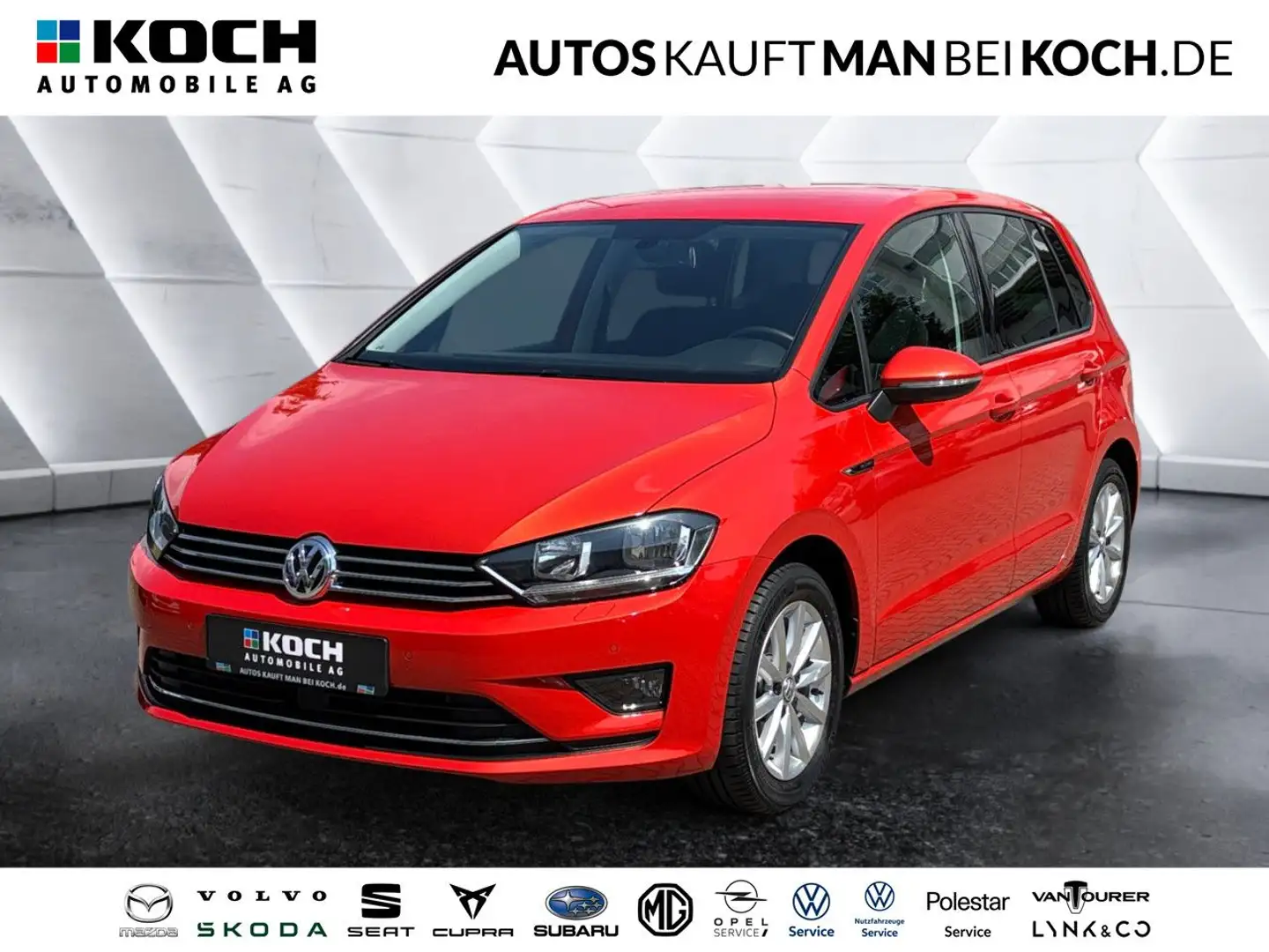 Volkswagen Golf Sportsvan Golf VII Sportsvan 1.2 TSI DSG Lounge PDC V+H Navi Oranje - 1