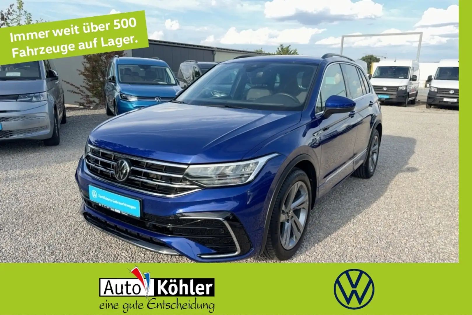 Volkswagen Tiguan R-Line TDi Panoramadach / Digital Cockpit Blau - 1