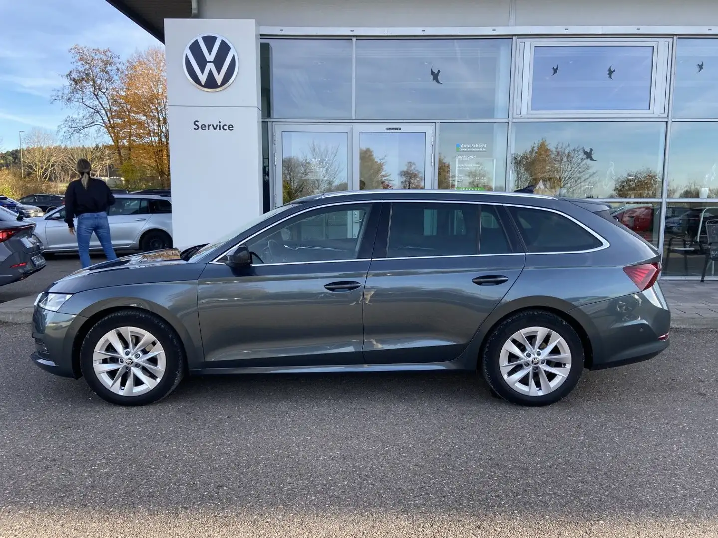 Skoda Octavia Combi 2.0 TDI DSG Style 17"+LEDER-ERGO-S Grau - 2