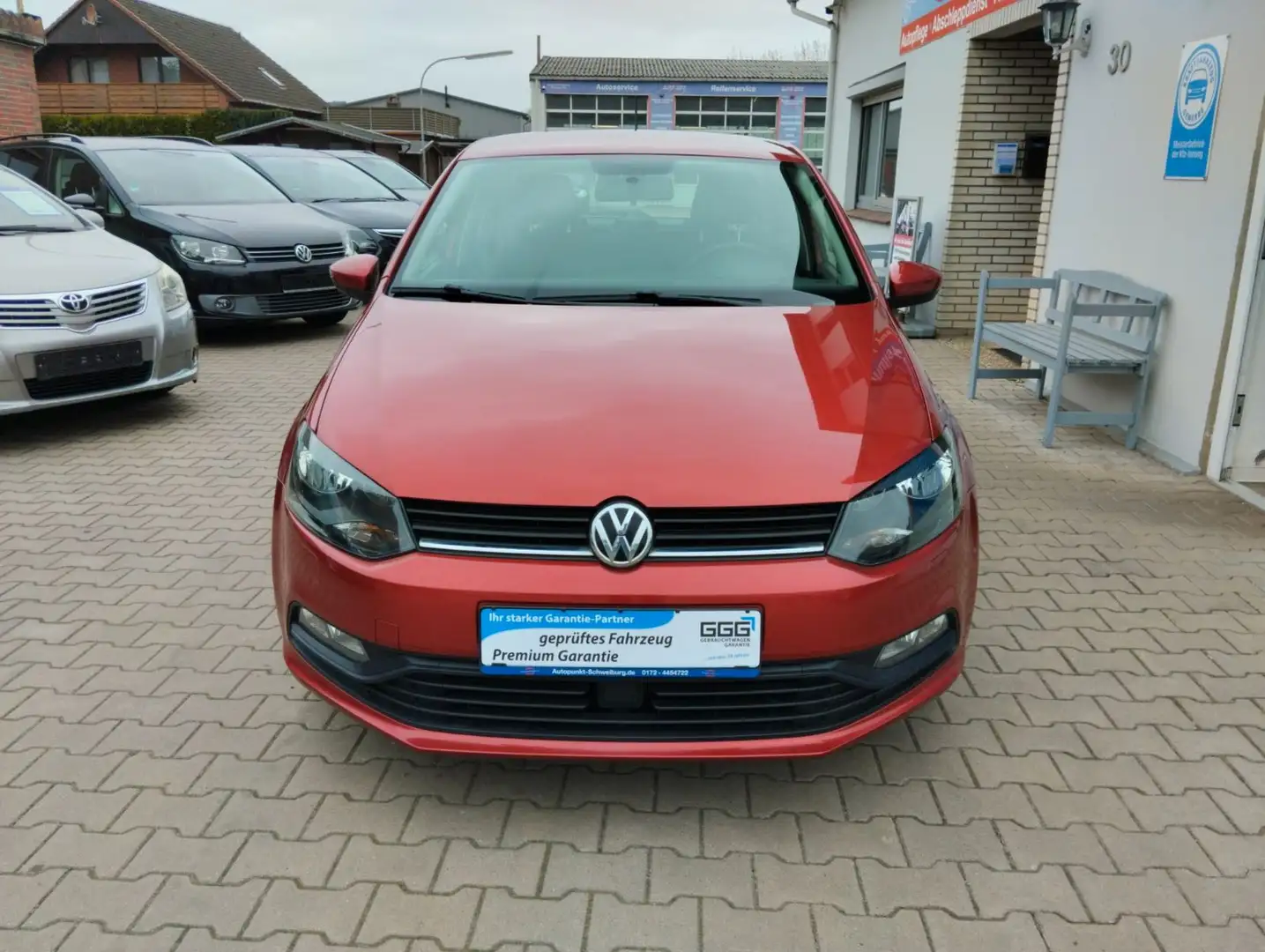Volkswagen Polo V Trendline BMT/Start-Stopp TÜV-AU 04-2027 Rot - 2