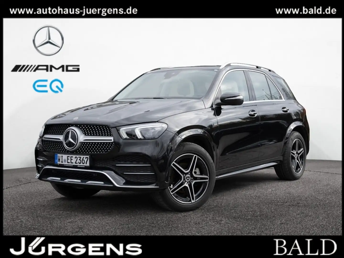 Mercedes-Benz GLE 300 d 4M AMG-Sport/360/Pano/Burm/Memo/Totw Schwarz - 1