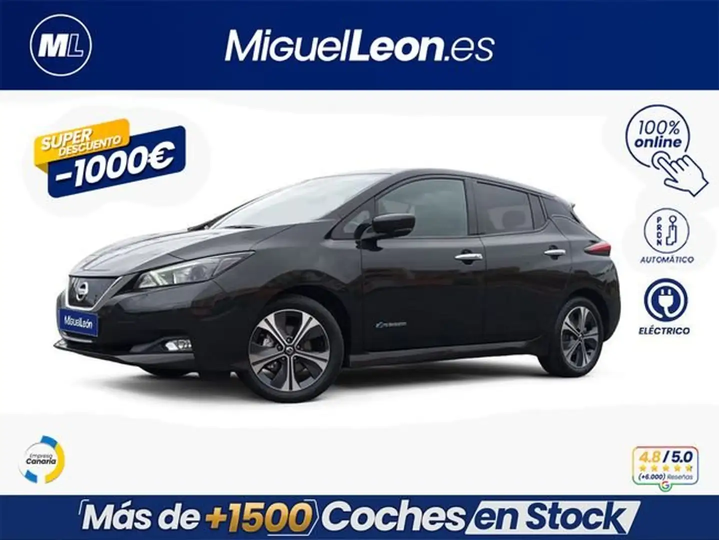 Nissan Leaf 40kWh N-Connecta Negro - 1